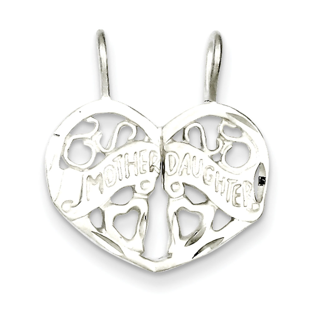 Jewelryweb Sterling Silver Mother Daughter 2-Piece Break Apart Charm at Sears.com