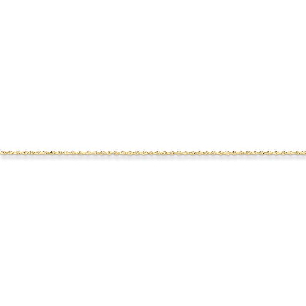 Jewelryweb 14k .8mm Lite-Baby Rope Chain Anklet - 9 Inch - Spring Ring at Sears.com