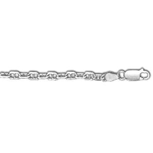 Jewelryweb Sterling Silver Mariner 9 Inch X 3.5 mm Anchor Chain Bracelet Jewelryweb Sterling Silver Mariner 9 Inch X 3.5 mm Anchor Chain Bracelet