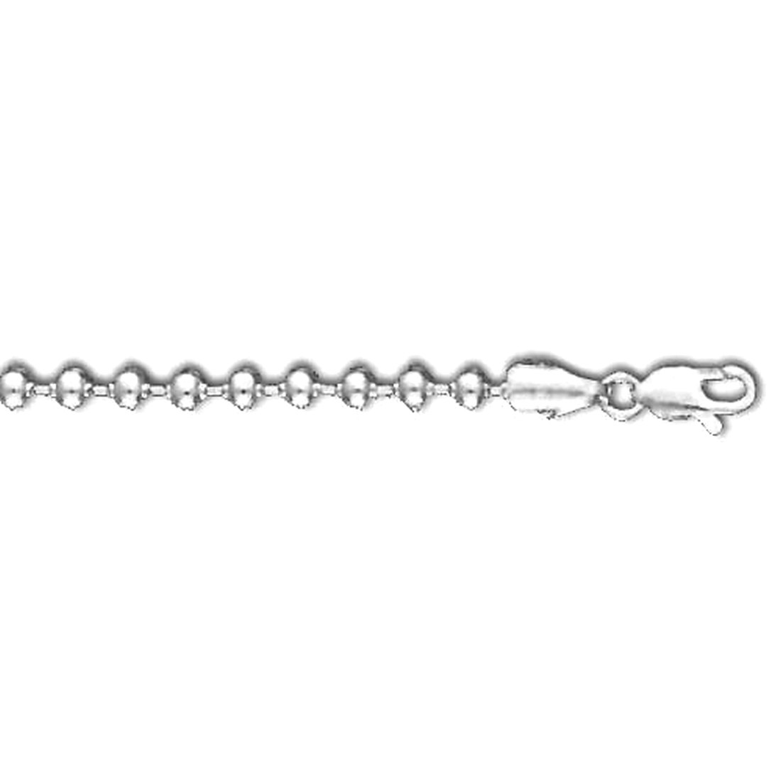 Jewelryweb Sterling Silver 7 Inch X 4.0 mm Bead Chain Bracelet at Sears.com