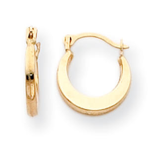 Jewelryweb 14k Small Hoop Earrings - Measures 9x9mm Jewelryweb 14k Small Hoop Earrings - Measures 9x9mm
