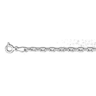 Jewelryweb Sterling Silver 30 Inch X 3.0 mm Anchor Chain Necklace - O Ring Clasp Jewelryweb Sterling Silver 30 Inch X 3.0 mm Anchor Chain Necklace - O Ring Clasp