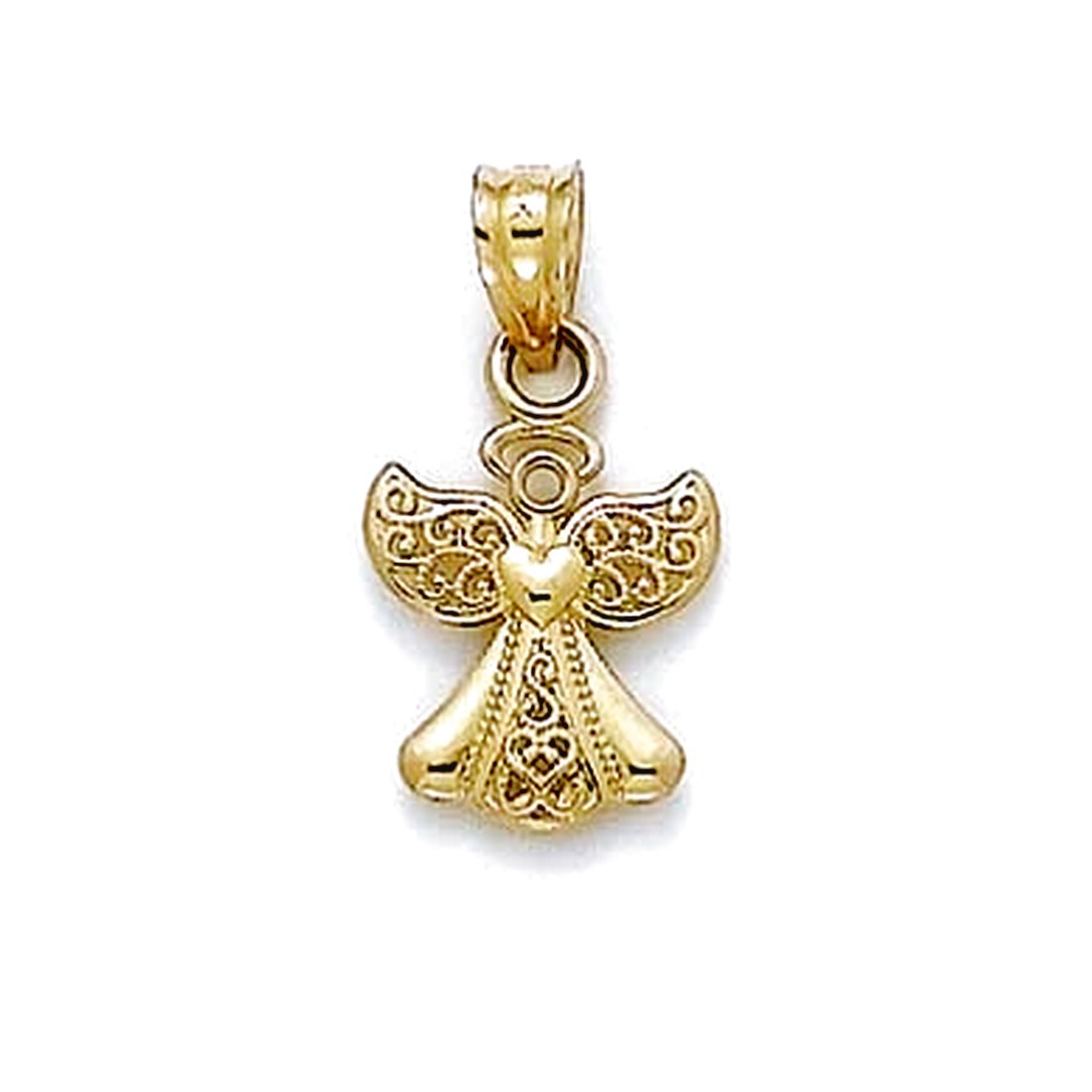 Jewelryweb 14k Small Angel Pendant Jewelryweb 14k Small Angel Pendant