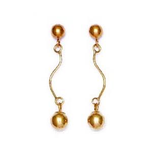 Jewelryweb 14k Yellow Drop Friction-Back Post Earrings Jewelryweb 14k Yellow Drop Friction-Back Post Earrings