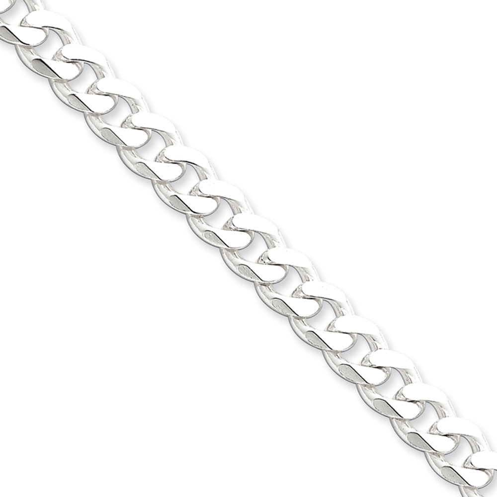 Jewelryweb Sterling Silver 8mm Curb Chain Bracelet - 8 Inch - Lobster Claw at Sears.com