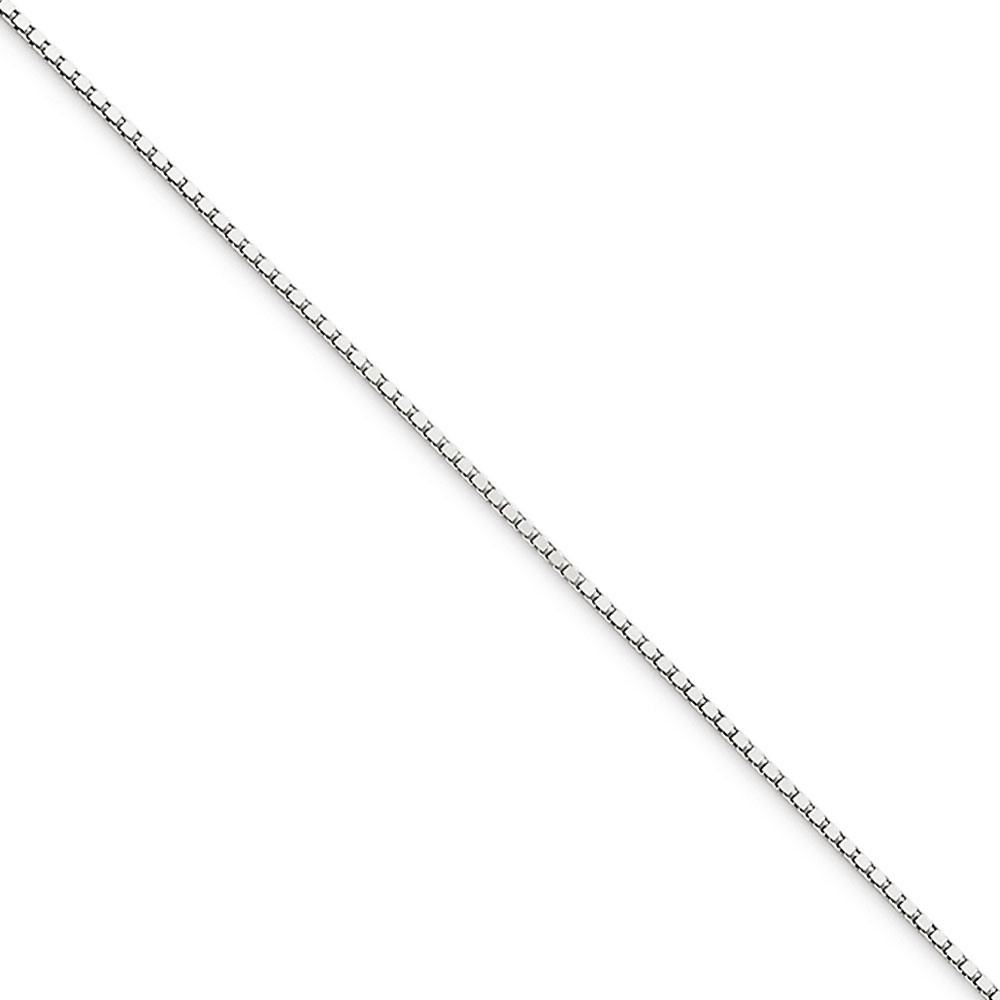 Jewelryweb 10k White Gold .80mm Box Chain Anklet - 9 Inch - Lobster Claw at Sears.com