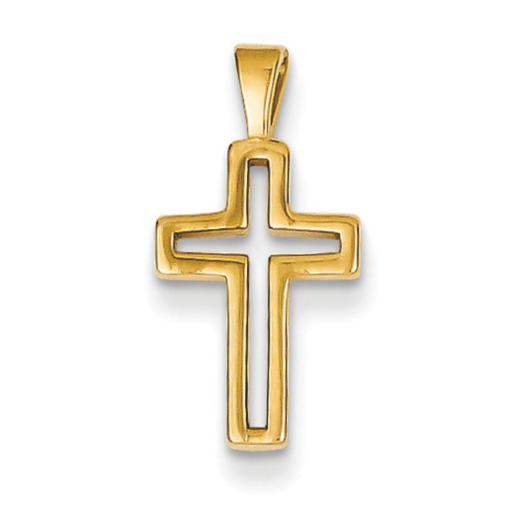 Jewelryweb 14k Cross Charm - Measures 19x9mm at Sears.com
