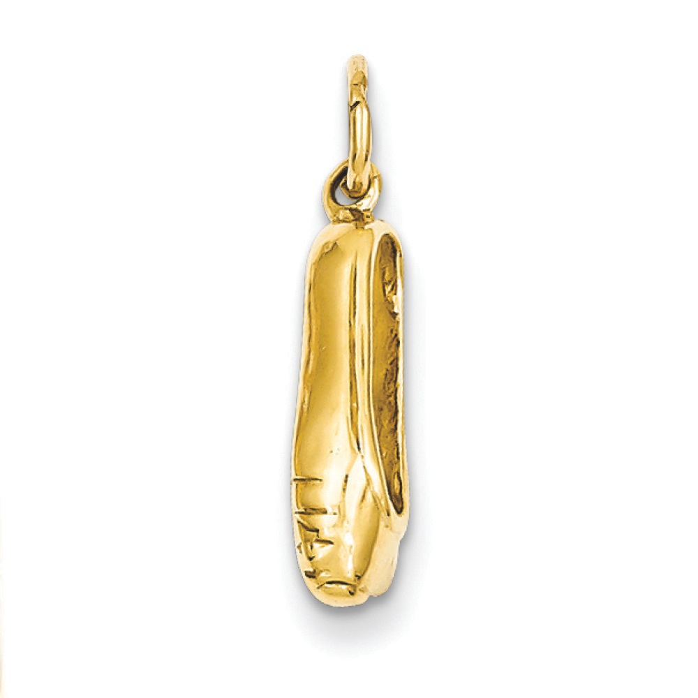 Jewelryweb 14k 3-D Ballet Slipper Pendant - Measures 20.3x5.4mm at Sears.com