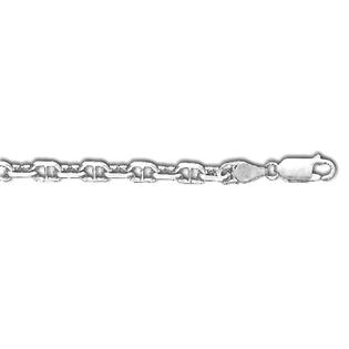Jewelryweb Sterling Silver Mariner 18 Inch X 4.0 mm Anchor Chain Necklace Jewelryweb Sterling Silver Mariner 18 Inch X 4.0 mm Anchor Chain Necklace