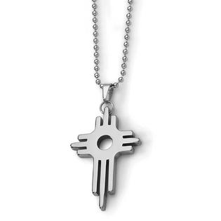 Jewelryweb Tungsten Cross Necklace - 22 Inch Jewelryweb Tungsten Cross Necklace - 22 Inch