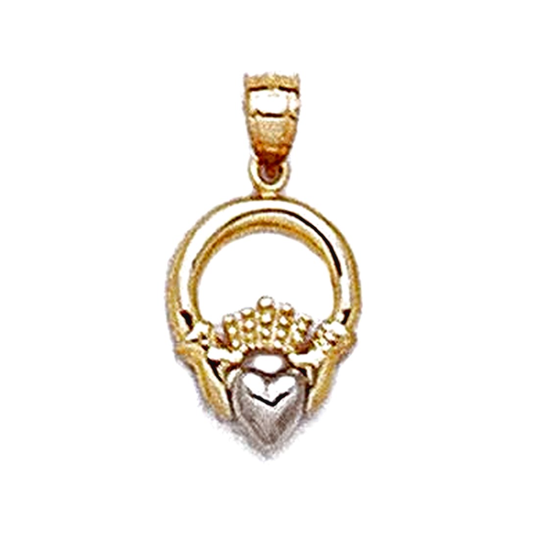 Jewelryweb 14k Two-Tone Claddagh Pendant at Sears.com