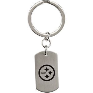 JewelryWeb Pittsburgh Steelers Team Name and Logo Keychain 34.75mm X 19.75mm at Sears.com
