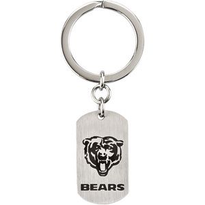 JewelryWeb Stainless Steel Chicago Bears Team Name and Logo Keychain 34.75mm X 19.75mm at Sears.com