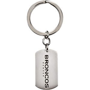 JewelryWeb Stainless Steel Denver Broncos Team Name and Logo Keychain 34.75mm X 19.75mm at Sears.com