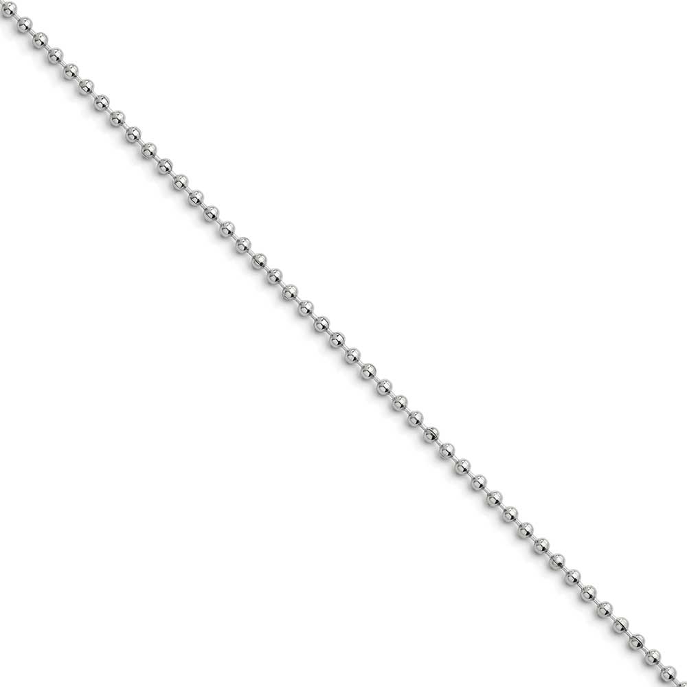 Jewelryweb Stainless Steel 2.4mm Ball Chain Necklace - 18 Inch at Sears.com