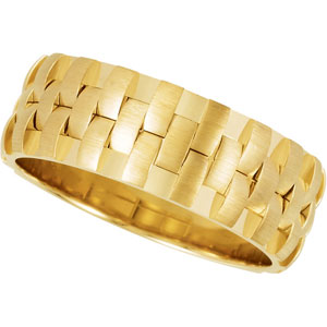 Jewelryweb 14k Yellow Gold Bridal Engagement Ring Duo 8mm Band - Size 12.5 at Sears.com