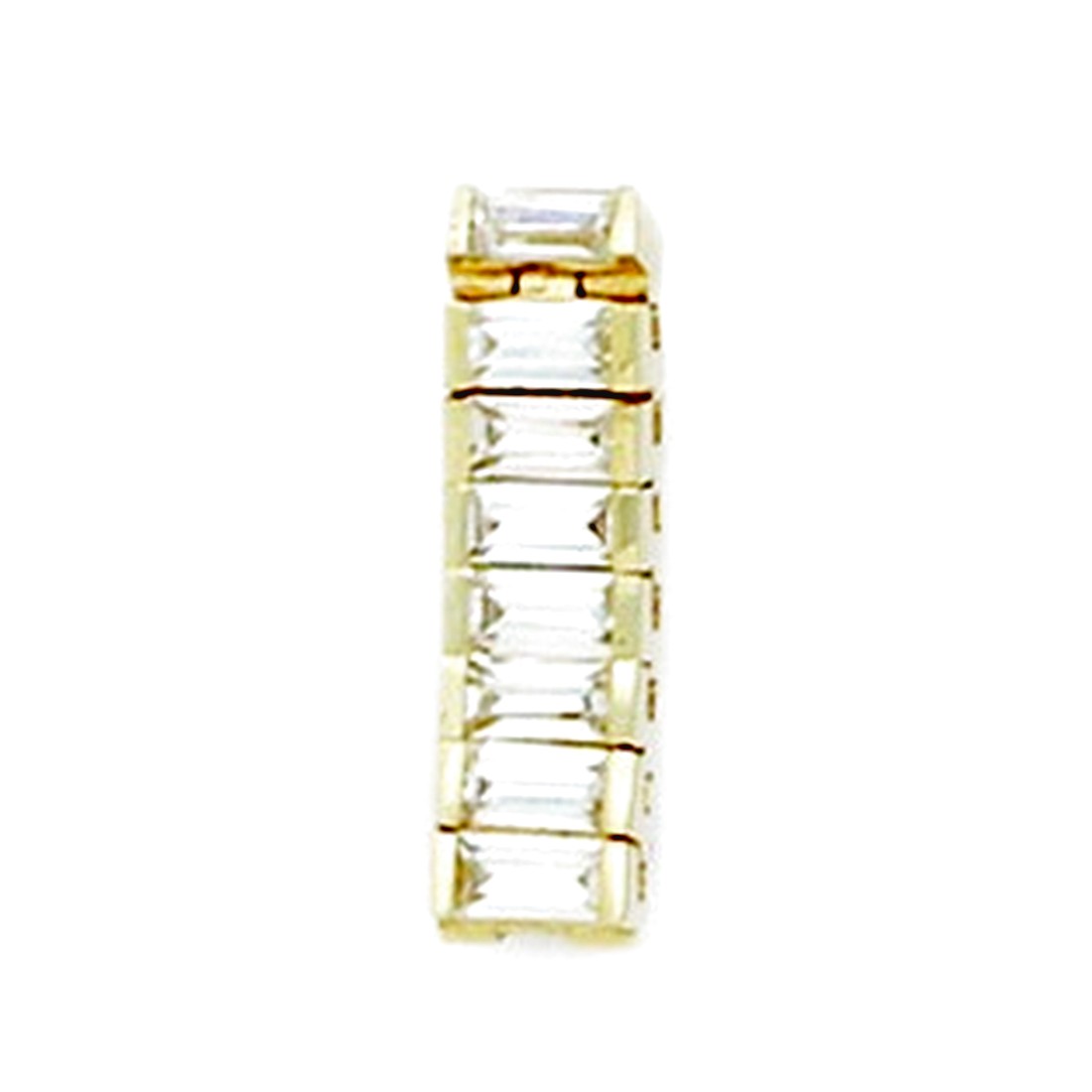 Jewelryweb 14k Yellow Gold CZ 14 Gauge Fancy Body Jewelry Belly Ring - Measures 20x6mm at Sears.com