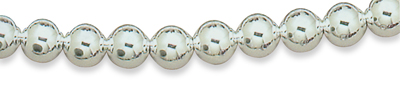 Jewelryweb 8 Inch 10mm Sterling Silver Bead Bracelet - Lobster Clasp at Sears.com