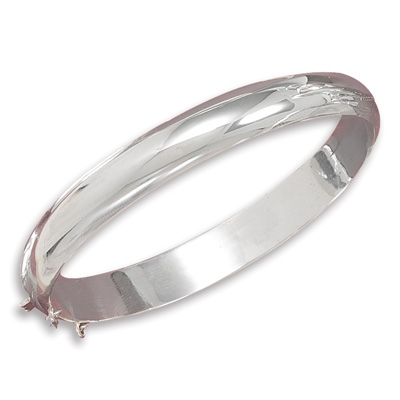 Jewelryweb Sterling Silver 9mm Polished Bangle 7 Inch Hinged Bangle Bracelet at Sears.com