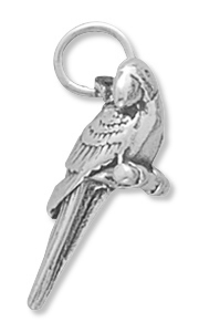 Jewelryweb Sterling Silver Scarlet Macaw Charm Measures 23x9mm at Sears.com