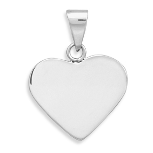 Jewelryweb Sterling Silver 25mm Engravable Heart Tag Charm at Sears.com