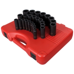 Sunex Sunex (SUN2646) 26 Piece 1/2'' Drive Deep Metric Impact Socket Set