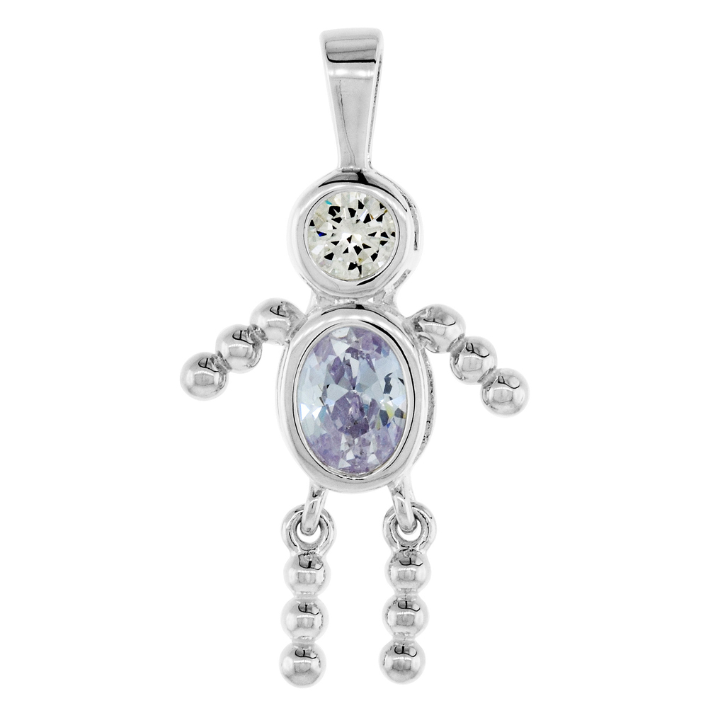 Sabrina Silver Sterling Silver June Birthstone Baby Brat Boy Pendant w/ Alexandrite Color Cubic Zirconia at Sears.com