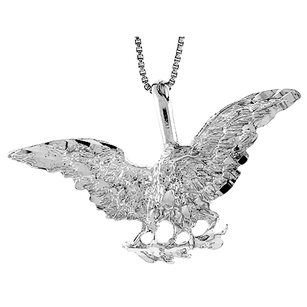 Sabrina Silver Sterling Silver Eagle Pendant, 1 3/4 in X 5/8 inch (mmX17 mm) at Sears.com