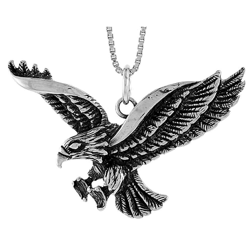 Sabrina Silver Sterling Silver Eagle Pendant, 1 1/2 in X 3/4 inch (mmX20 mm) at Sears.com