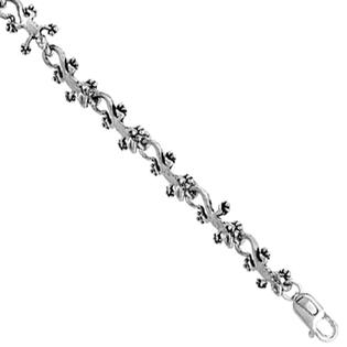 Sabrina Silver Sterling Silver Gecko Charm Bracelet , 1/4 Sabrina Silver Sterling Silver Gecko Charm Bracelet , 1/4
