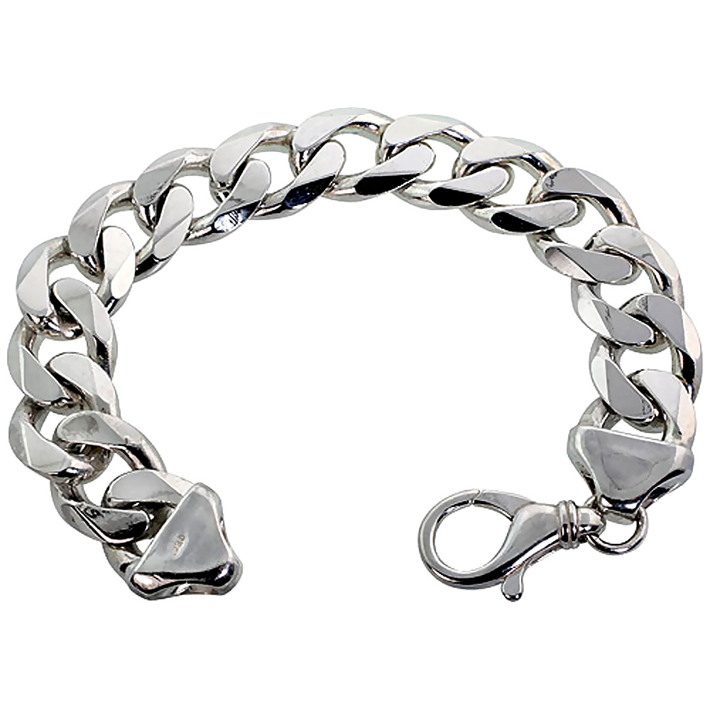 Sabrina Silver Sterling Silver 11/16 in. (17mm) Super Heavy Extra Large ...