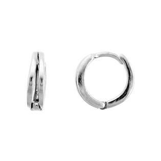 Sabrina Silver Sterling Silver Huggie Hoop Earrings, 7/16 Sabrina Silver Sterling Silver Huggie Hoop Earrings, 7/16