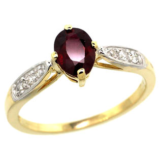 Sabrina Silver 14k Gold ( 7x5 mm ) Stone Engagement Ruby Ring w/ 0.19 Carat Brilliant Cut Diamonds & 0.85 ... Sabrina Silver 14k Gold ( 7x5 mm ) Stone Engagement Ruby Ring w/ 0.19 Carat Brilliant Cut Diamonds & 0.85 ...