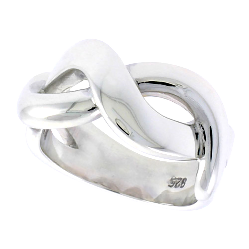 Sabrina Silver Sterling Silver Infinity Sign Ring Flawless finish 3/8 inch wide, size 7.5 at Sears.com