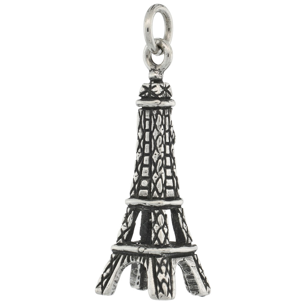 Sabrina Silver Sterling Silver 3-Dimentional Eiffel Tower Charm, 1 1/8 inch tall at Sears.com