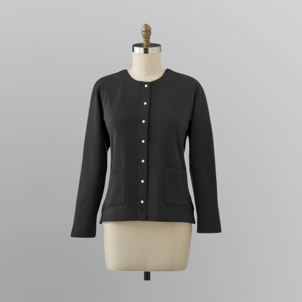 Laura Scott Petite Fleece Snap Jacket at Sears.com