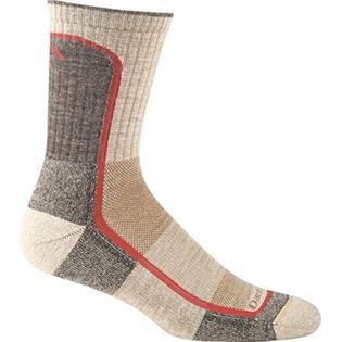 Darn Tough Vermont Darn Tough Vermont Men's Merion Wool Micro-Crew Light Cushion Hiking Socks, Oatmeal/Orange, Small Darn Tough Vermont Darn Tough Vermont Men's Merion Wool Micro-Crew Light Cushion Hiking Socks, Oatmeal/Orange, Small