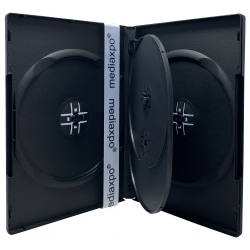 UPC 005873515545 product image for 50 STANDARD Black Quad 4 Disc DVD Cases | upcitemdb.com