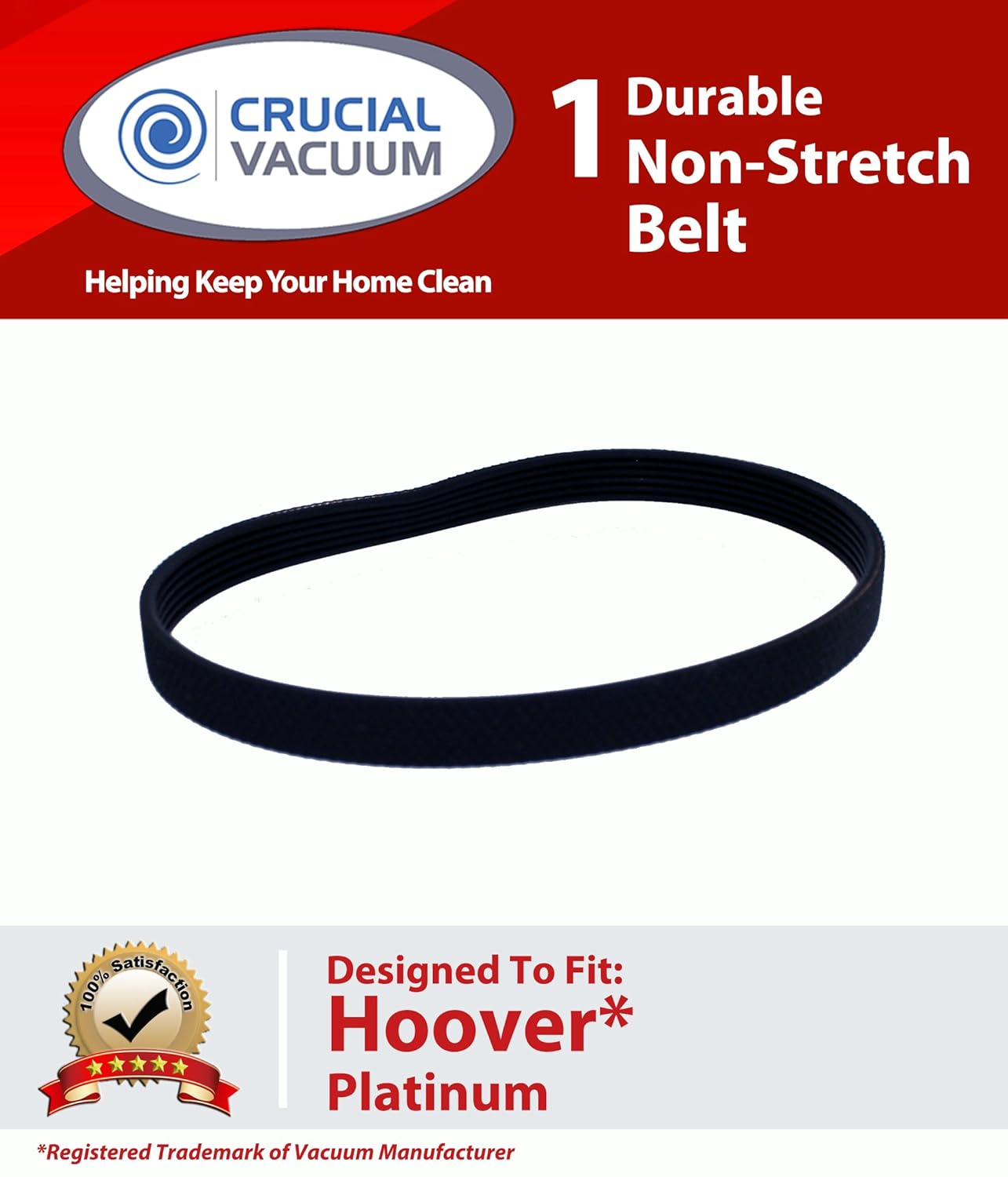Crucial Vacuum 1 Hoover Platinum Poly V Serpentine Belt; Fits Hoover Platinum Vacuum Collection UH30010COM, UH30010CCA & UH30010; Part # 562200 at Sears.com