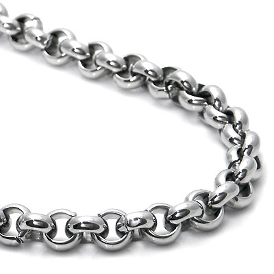 Titanium Kay Titanium 6MM Rolo Men's Necklace Chain  (Length 16" - 40") at Sears.com