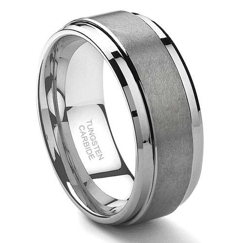 Titanium Kay Tungsten Carbide Matte Men's Wedding Band Ring Size 7-15