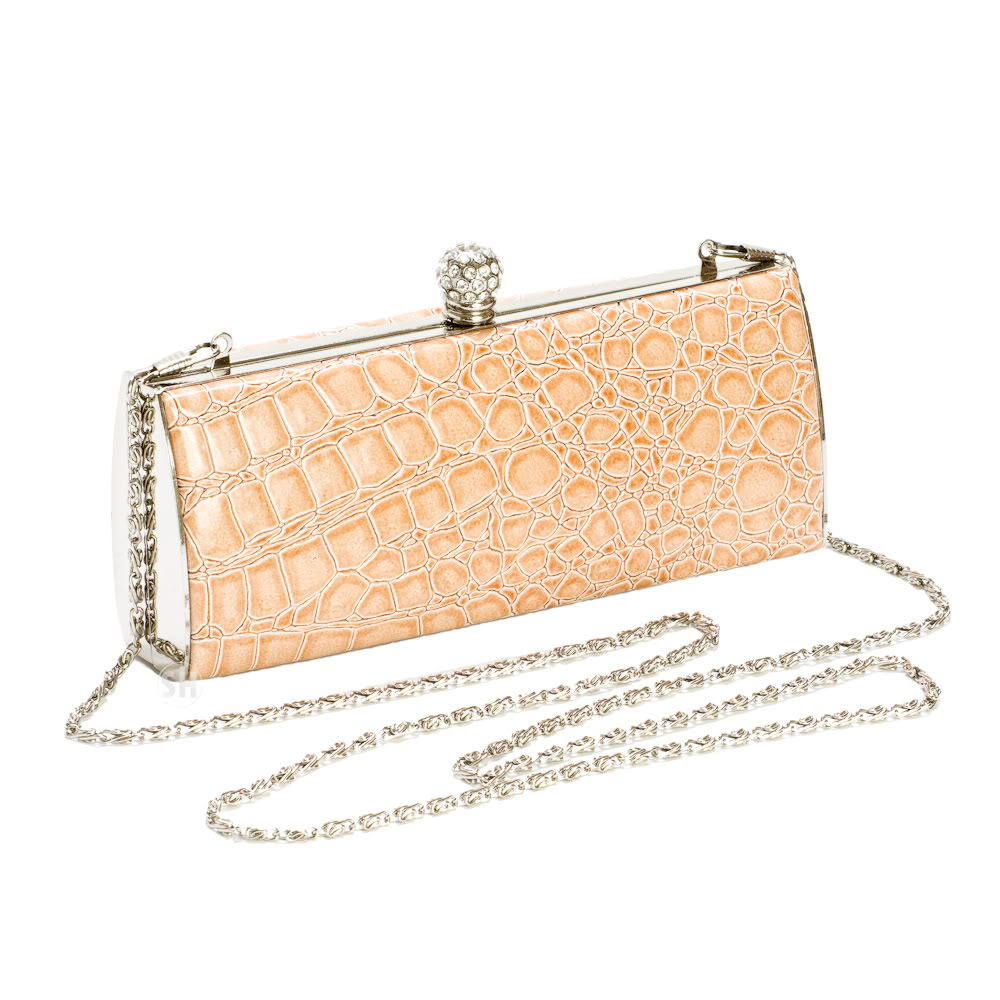 SilverHooks Beige Small Crystal Evening Bag at Sears.com