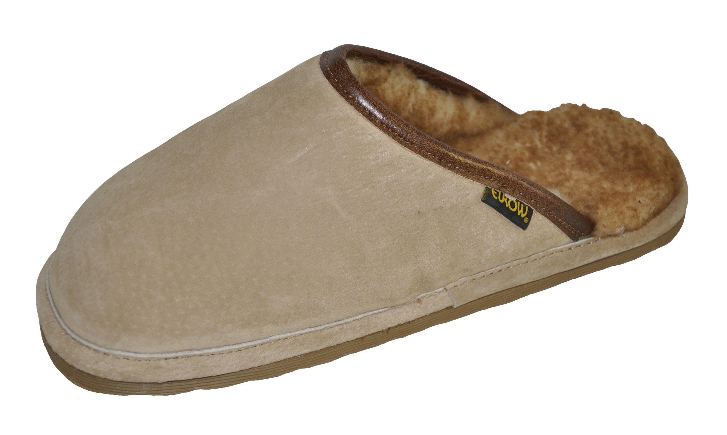 Eurow & O'Reilly Corp. Eurow Men's Hardsole Sheepskin Scuff Slipper - Chestnut/Stoney at Sears.com
