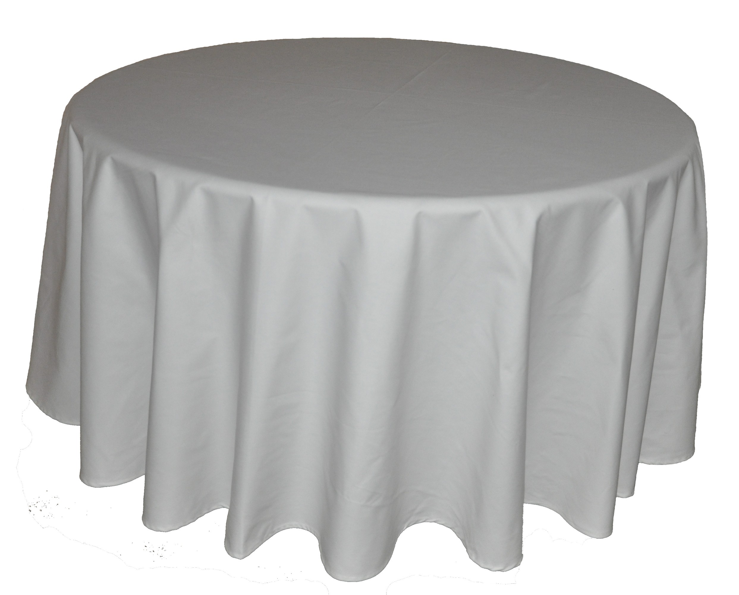 Nouvelle Legende 90 in White Round Tablecloth Heavy Woven Polyester - Commercial Grade at Sears.com