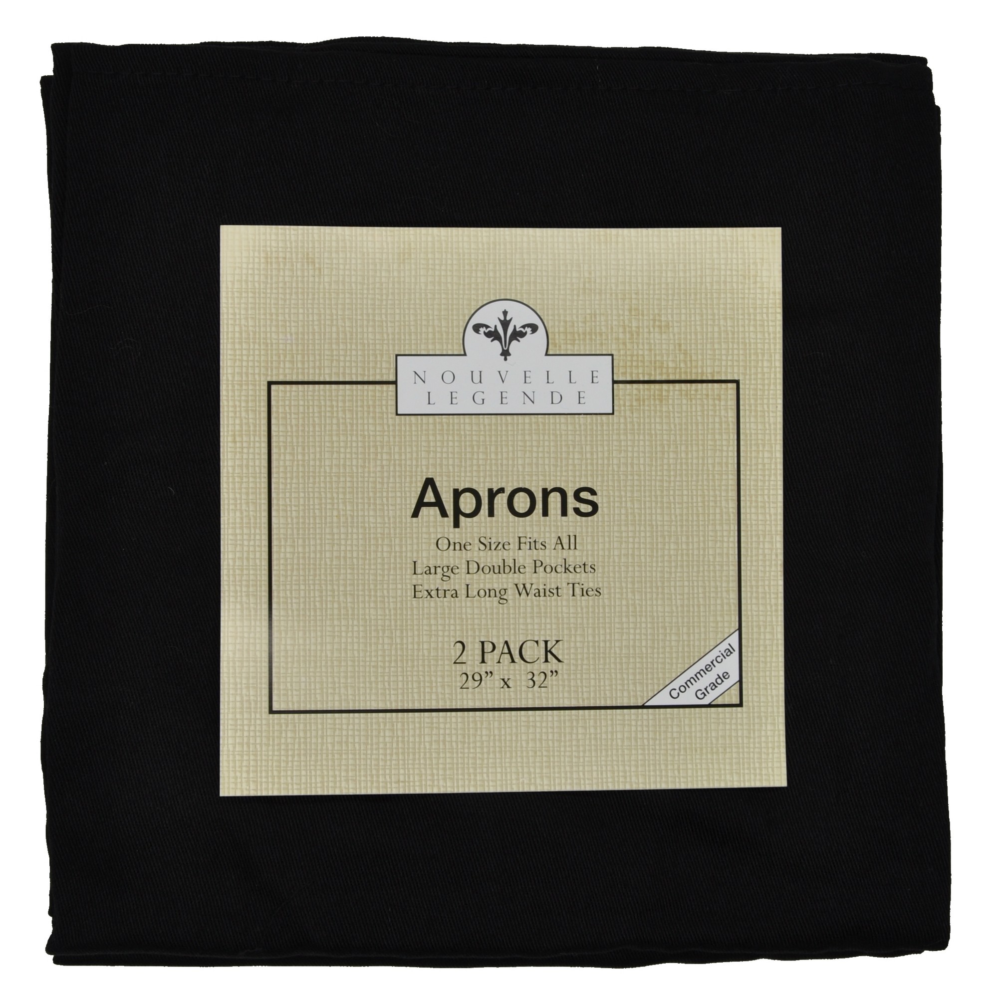 Nouvelle Legende Commercial Grade Kitchen Apron (2-Pack, Black) at Sears.com
