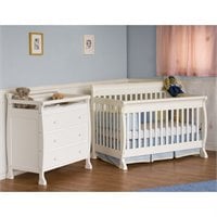 Da Vinci DaVinci Kalani 4-in-1 Convertible Wood Crib Nursery Set w, Toddler Rail in White at Sears.com