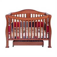 Da Vinci DaVinci Parker 4 in 1 Convertible Wood Baby Crib w, Toddler Rail in Cherry at Sears.com