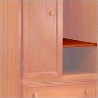 Atlantic Furniture Antique Walnut Atlantic Furniture Manhattan Armoire Shelf at Sears.com