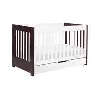 Babyletto Mercer 3 in 1 Convertible Wood Crib in Two-tone Espresso,White at Sears.com