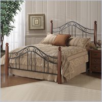 Hillsdale Madison Metal Poster Bed in Black - Full at Sears.com